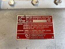 oz gedney explosion proof junction box|O.